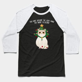 Christmas tree cat Baseball T-Shirt